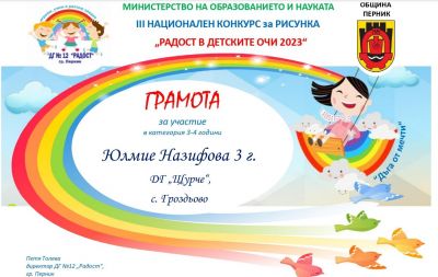 "Радост в детските очи" - ДГ Щурче - Гроздьово